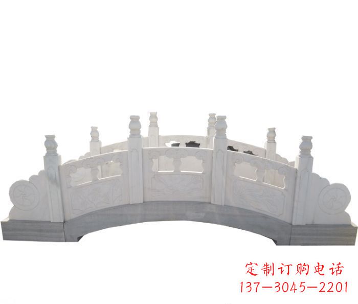 郑州公园汉白玉石拱桥_1