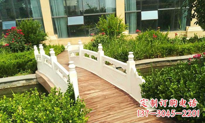 郑州公园汉白玉石拱桥_2