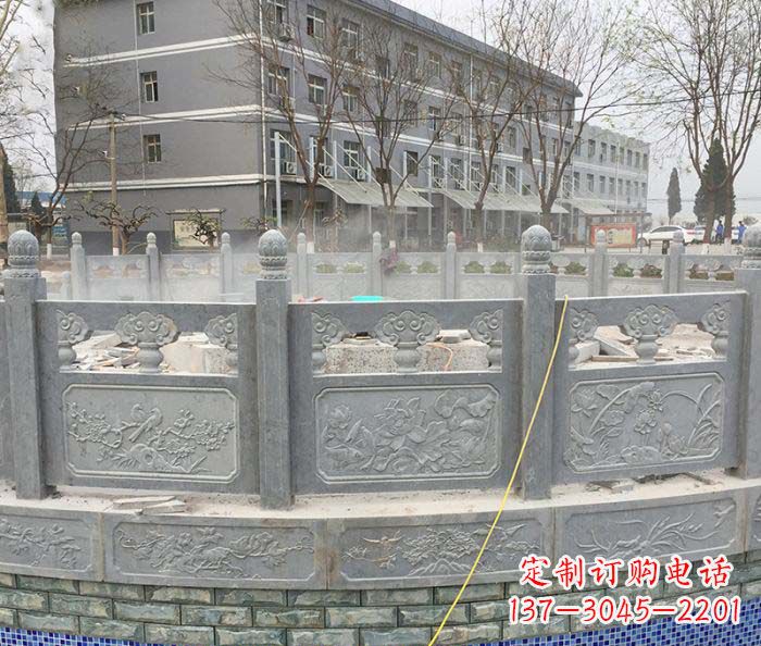 郑州公园景观大理石栏板雕塑