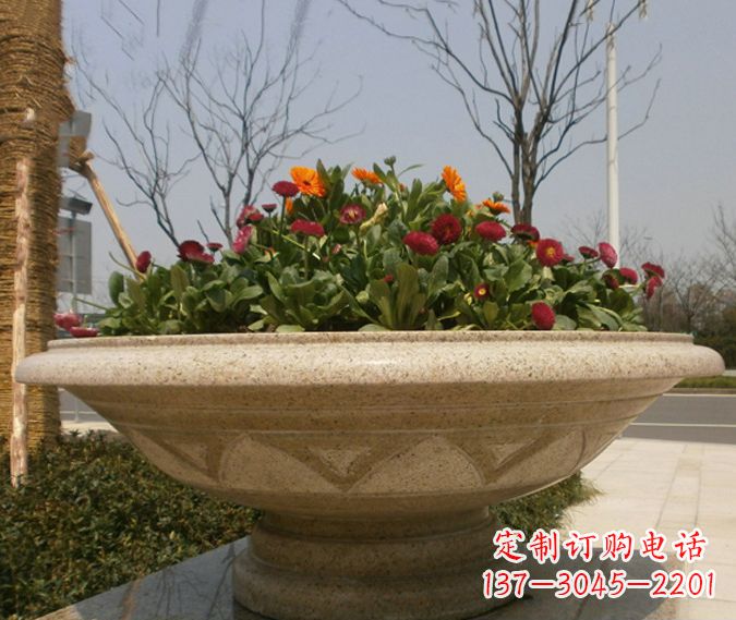 郑州中领雕塑花盆石雕