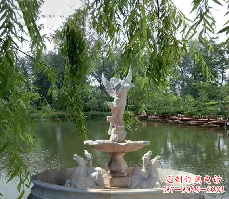 郑州公园天使景观石雕
