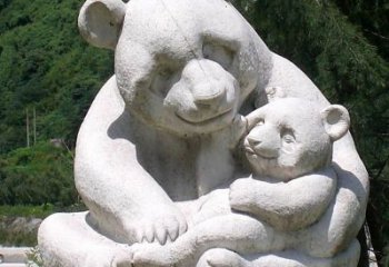 郑州公园装饰熊猫石雕