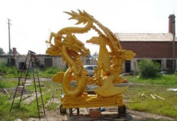 郑州产品名称“象征吉祥，唤醒美好——中领雕塑铜雕龙凤呈祥”