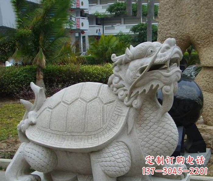 郑州中领雕塑:古典神兽龙龟石雕精神的传承