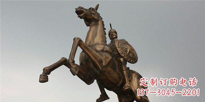 郑州古罗马骑马战士铜雕