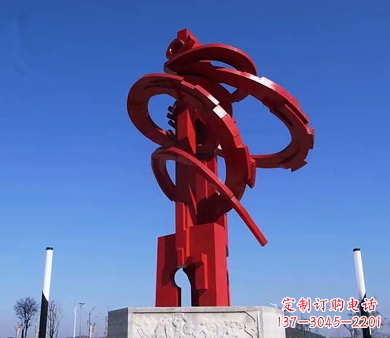 郑州飘带不锈钢抽象雕塑
