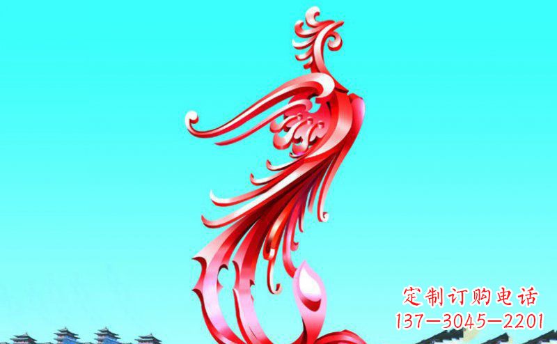郑州精美的凤凰不锈钢塑料雕塑