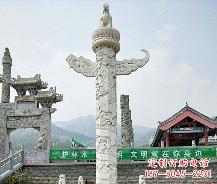 郑州广场景观大理石华表石雕