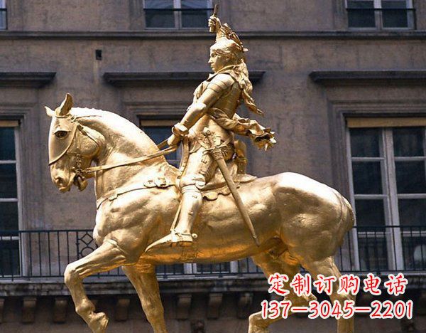 郑州广场骑马凯撒大帝人物铜雕