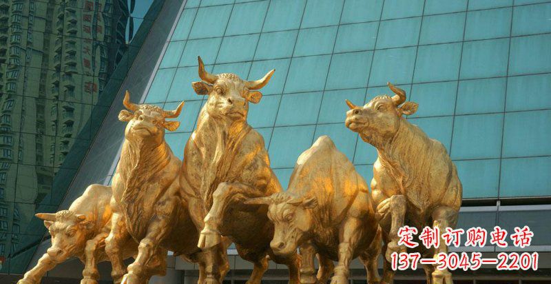 郑州五牛铜雕,装点你的家居空间