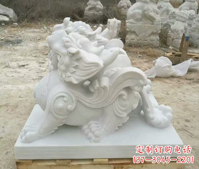 郑州精美貔貅门口招财石雕
