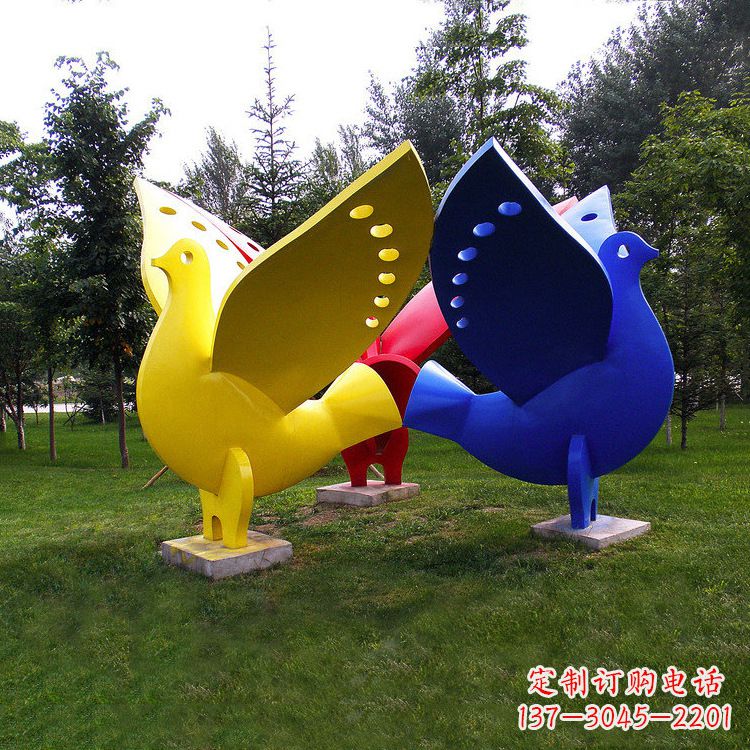 郑州和平鸽雕塑图片大全