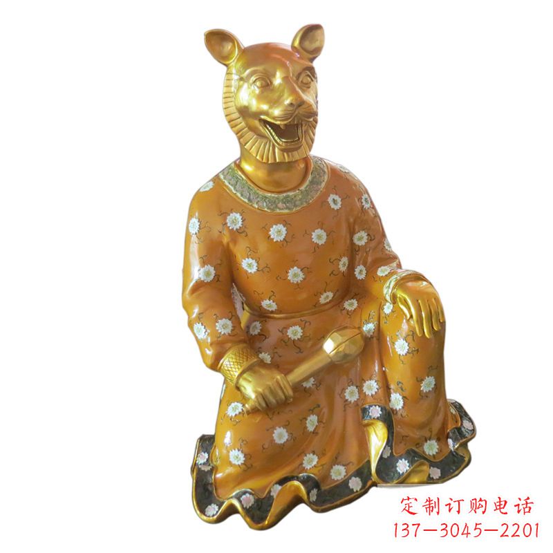郑州中领雕塑玻璃钢彩绘生肖雕塑
