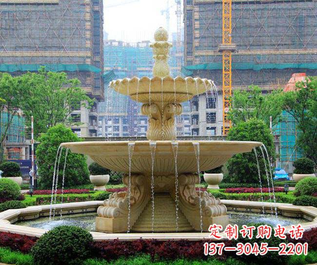 郑州多层次喷泉雕塑,为您带来清凉夏日