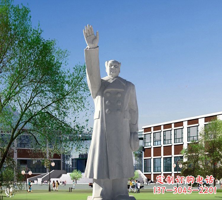 郑州挥手的毛主席石雕