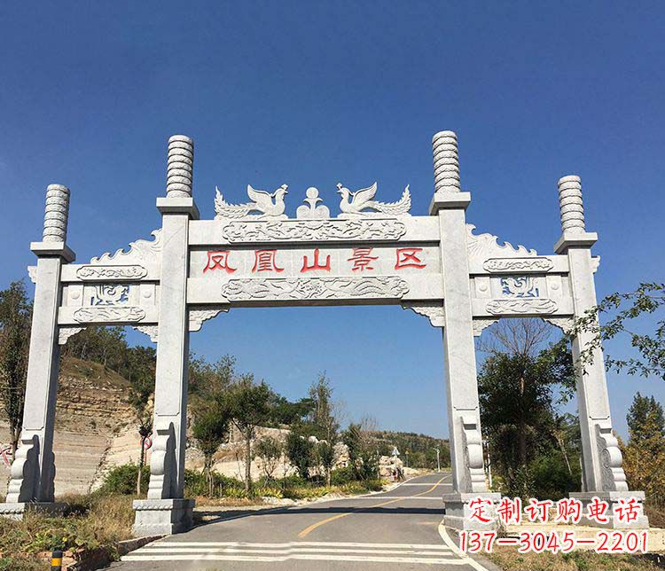 郑州中领雕塑:高质量牌坊石雕