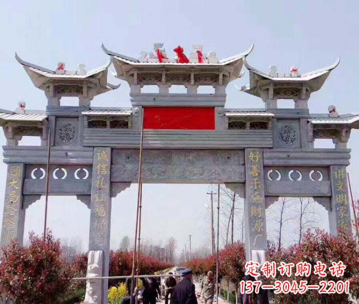 郑州传承经典,尊崇古风:牌坊石雕