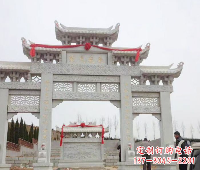 郑州中领雕塑专业定制牌坊石雕