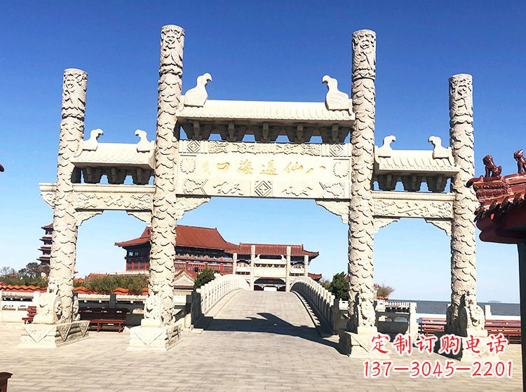 郑州临夏石雕牌坊—打造国风精美雕塑