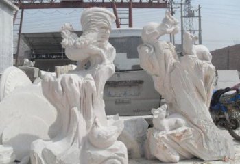 郑州中领雕塑，打造古典唯美的汉白玉公鸡雕塑
