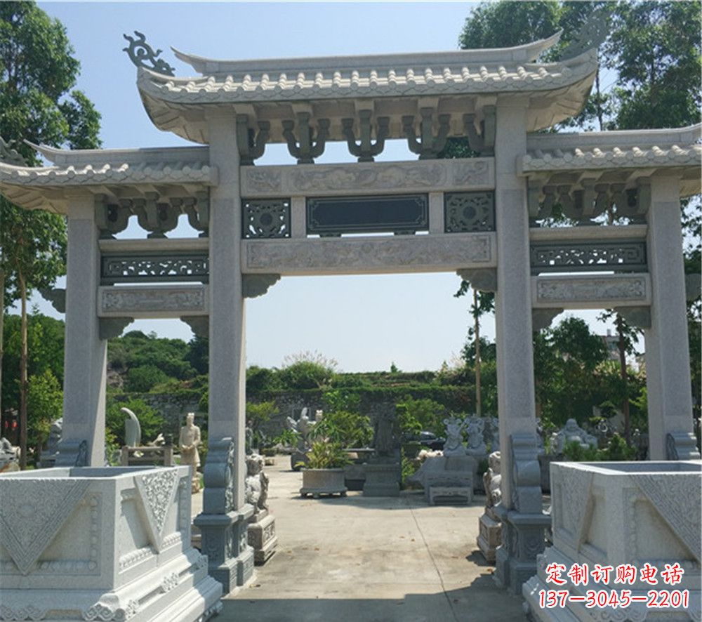 郑州全国厂家特制农村石牌坊雕塑