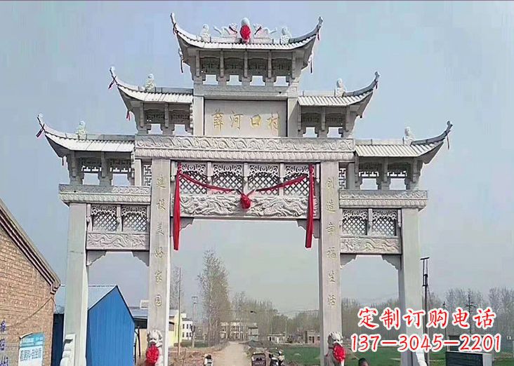 郑州牌坊石雕龙