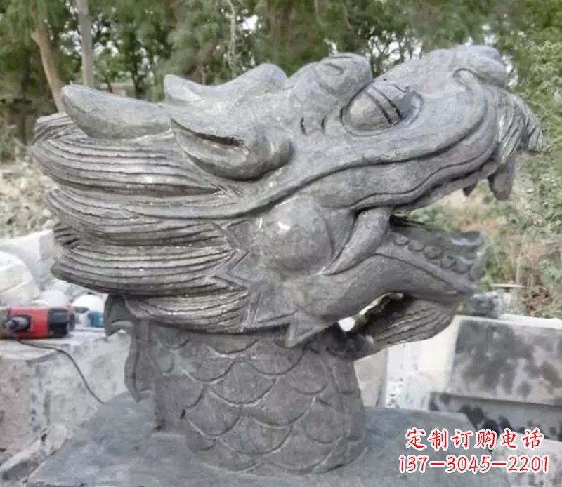 郑州青石龙头雕塑