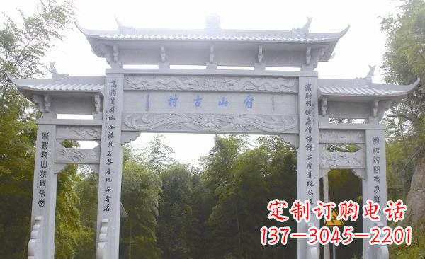郑州让精美的牌坊雕塑为您打造精美环境