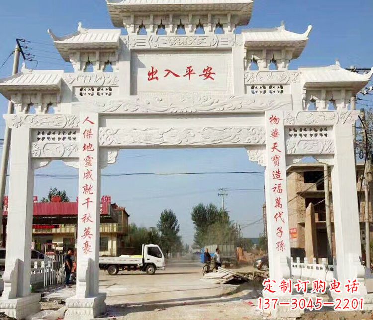 郑州三门石牌坊石雕_2 (2)