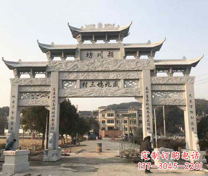 郑州特色大理石牌坊雕塑