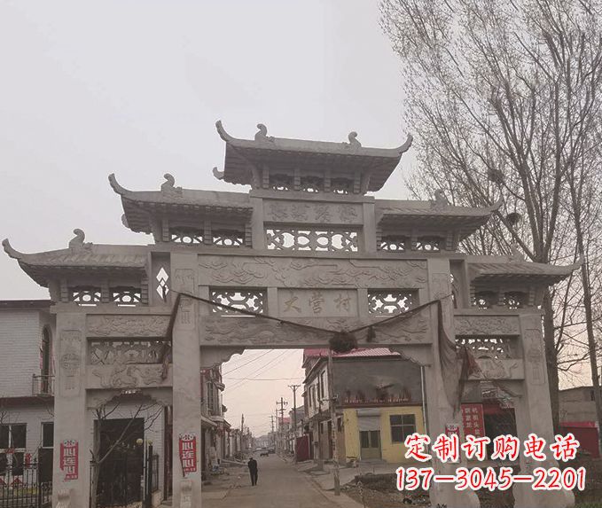 郑州精美牌坊石雕，定制精美属于您的雕塑