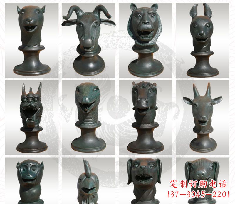 郑州限量版十二生肖铜雕塑