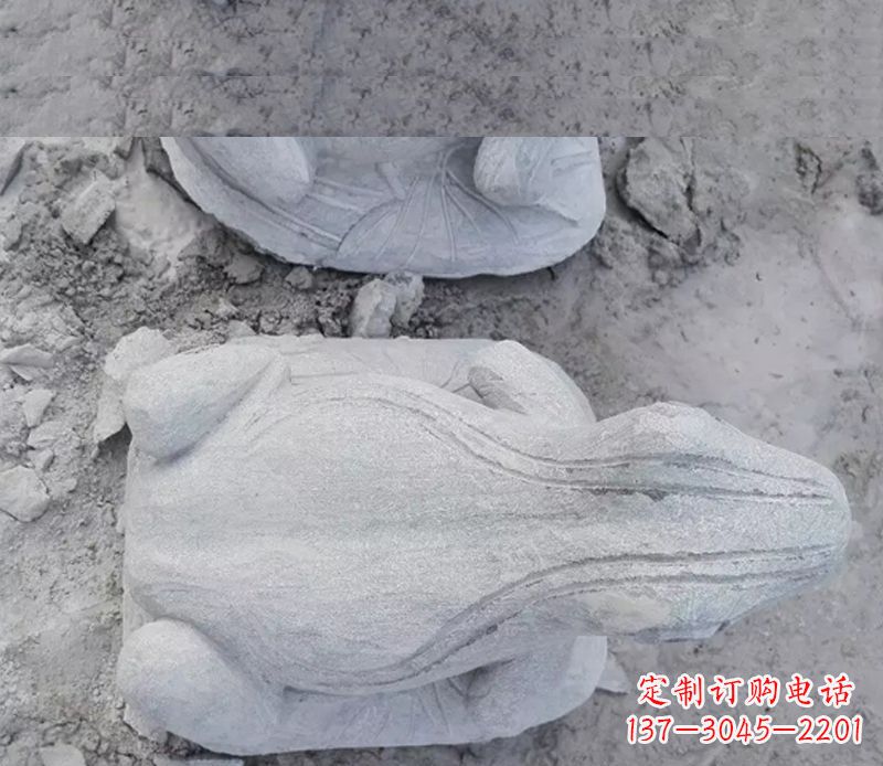 郑州石雕青蛙雕塑