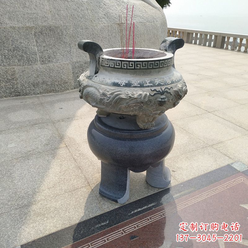 郑州石雕圆香炉