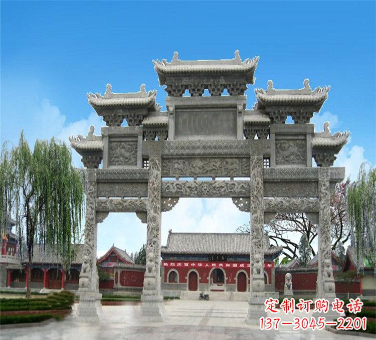 郑州石牌坊效果图