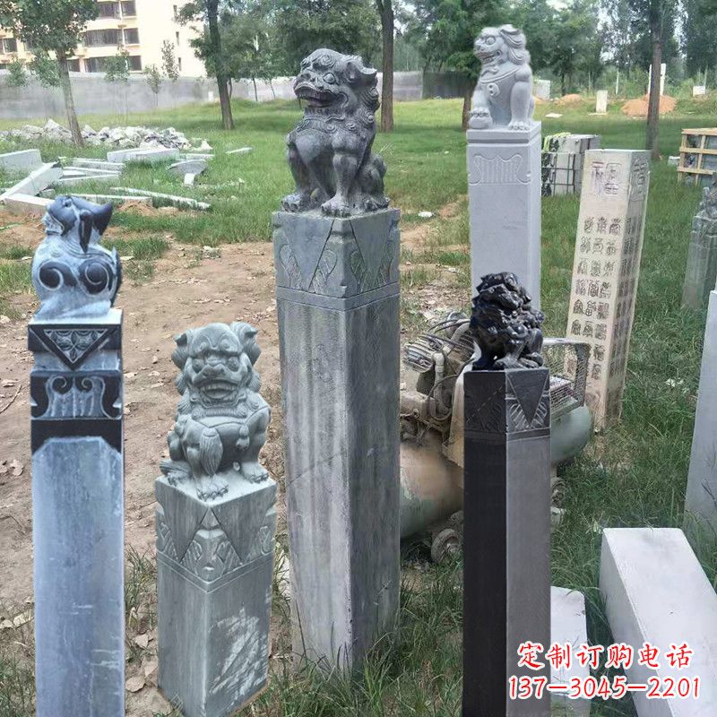 郑州石狮子拴马柱