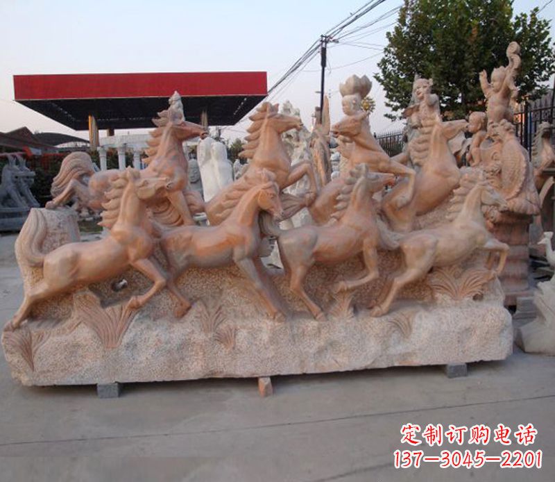 郑州石头奔马雕塑