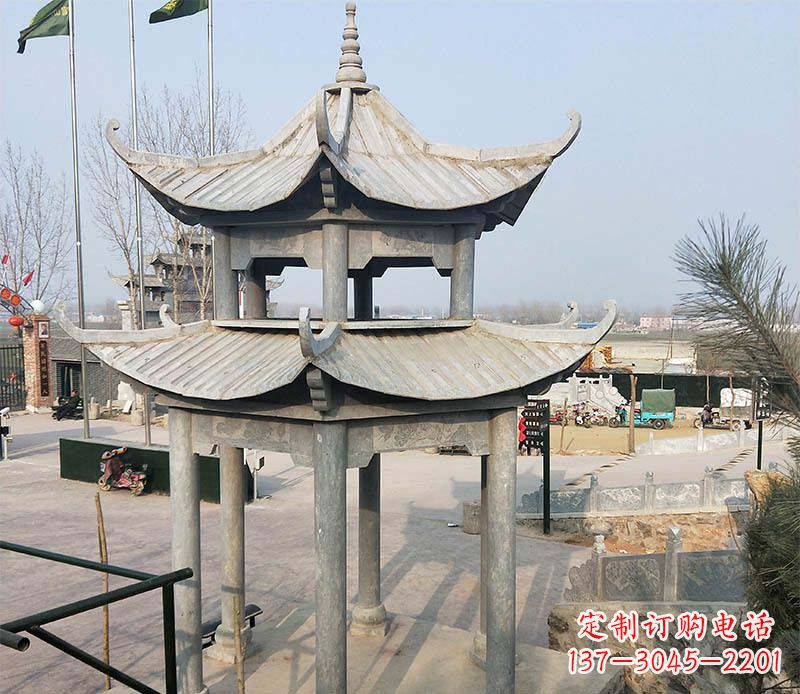 郑州双层户外凉亭石雕