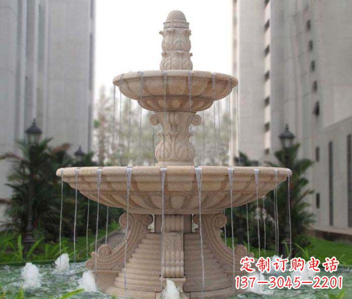 郑州双层喷泉小区石雕