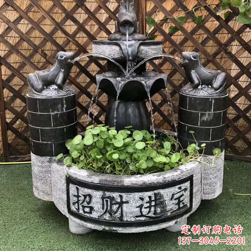 郑州双层喷泉石雕
