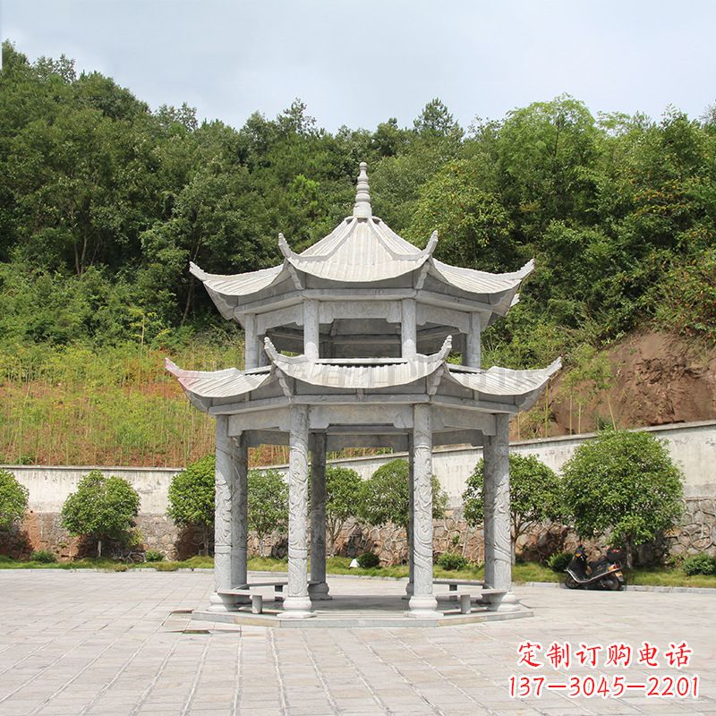 郑州双层庭院石凉亭