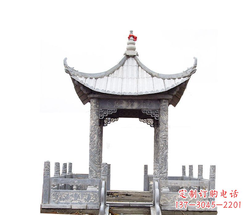 郑州四角仿古石凉亭石雕