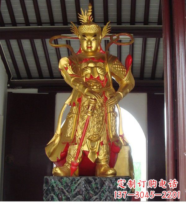 郑州寺庙韦陀菩萨铜雕
