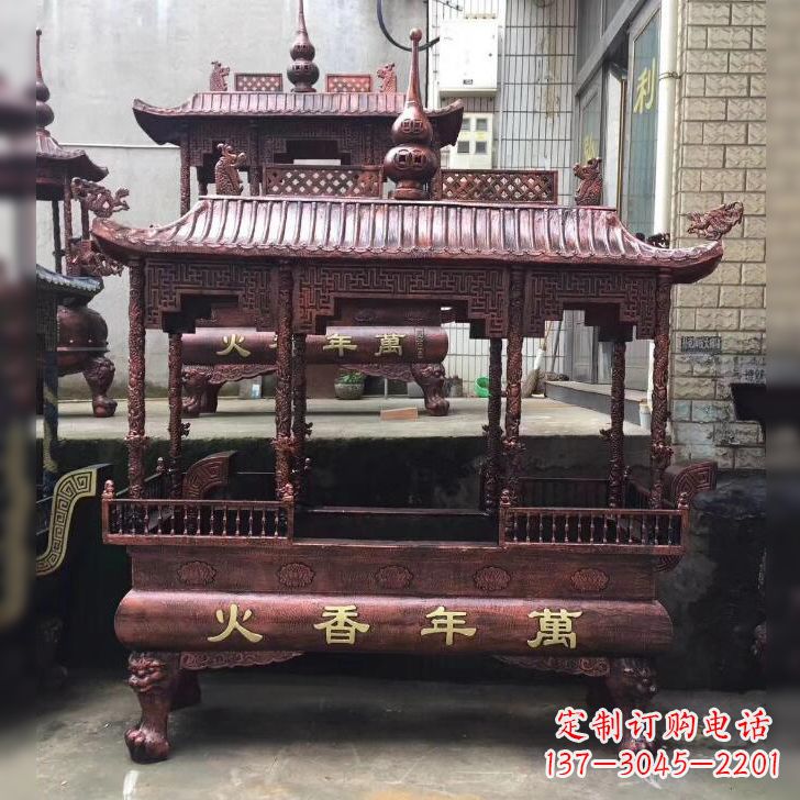 郑州寺庙香火香炉雕塑