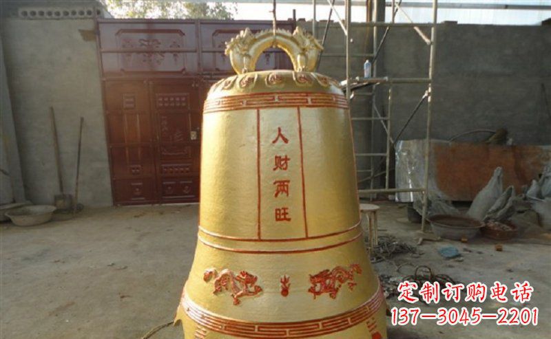 郑州寺庙铸铜钟雕塑