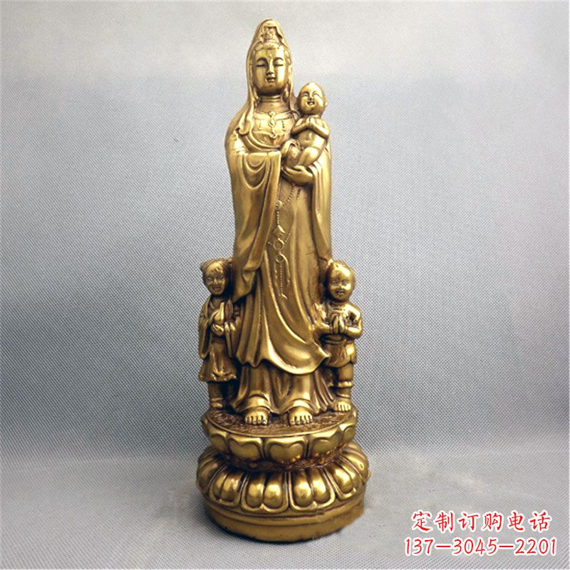 郑州送子观音纯铜雕塑