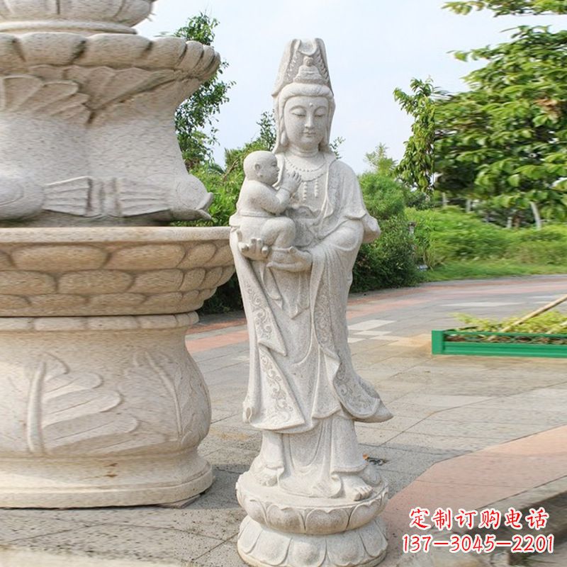 郑州送子观音汉白玉石雕