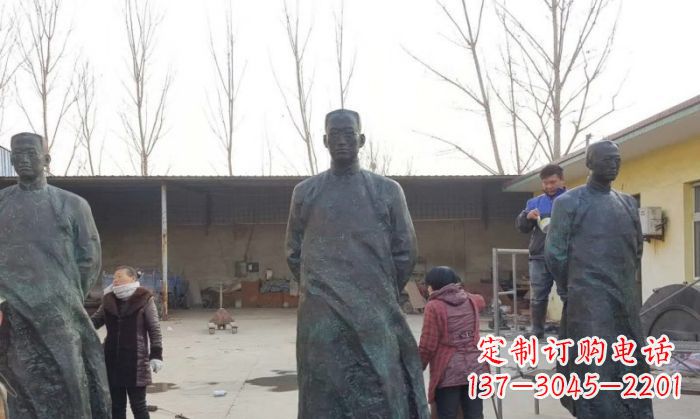 郑州陶行知人物铜雕 (3)