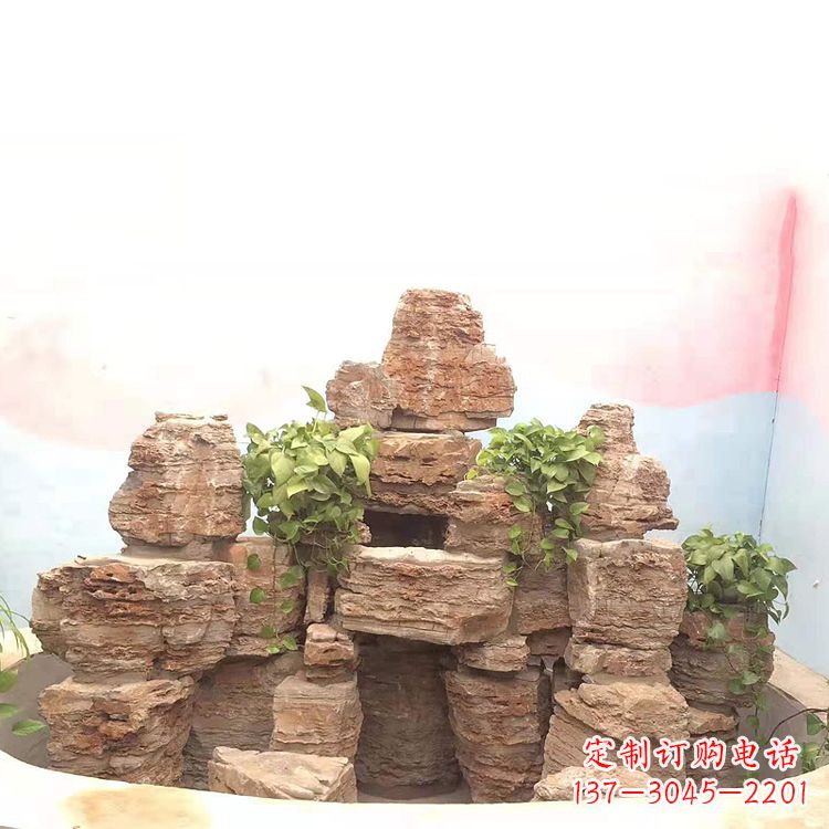 郑州庭院园林假山鱼池