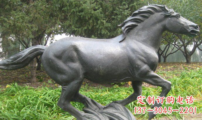 郑州铜雕奔马公园动物雕塑